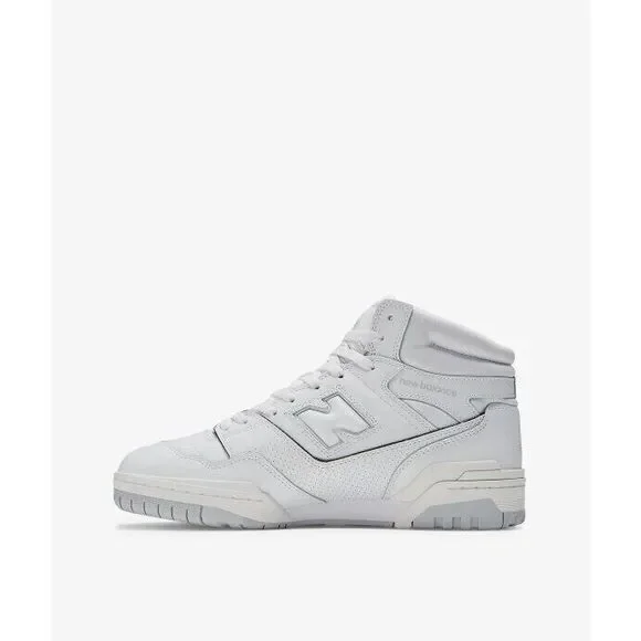 New Balance Bb650 BB650RWW Sneaker Men's White Leather Low Top Lifestyle NR6706 - Picture 2 of 7